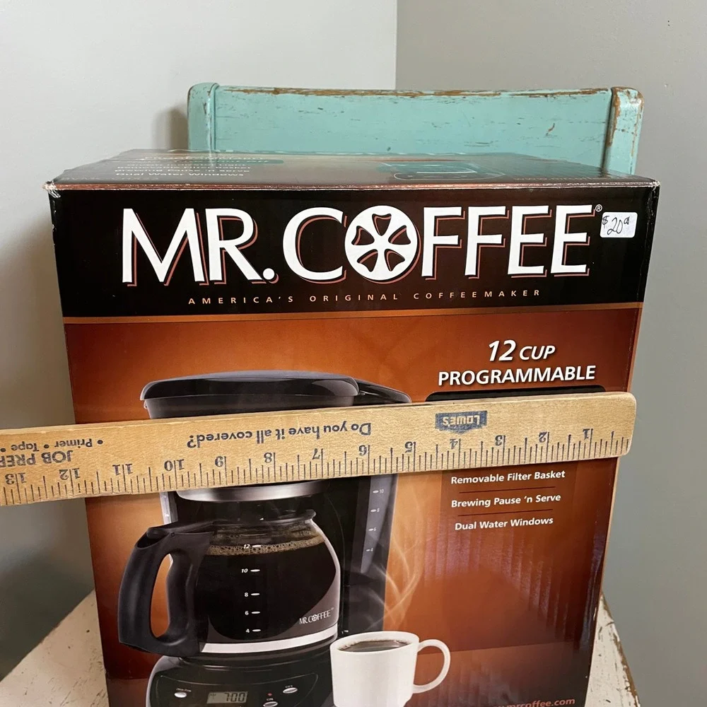 Mr Coffee 12 Cup Programmable Coffee Maker Black BVMC-CHX23 New In Box